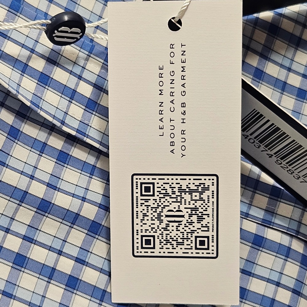 Holderness & Bourne The Flynn Shirt Marlin Blue Plaid Tailored Fit XL HB2195.759 - Picture 6 of 13